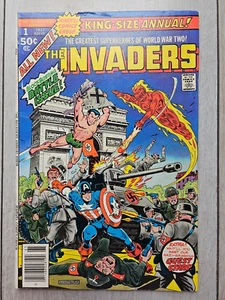 Invaders #1 King Size Annual Marvel Comics 1977 Mid Grade - Picture 1 of 3