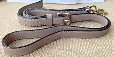 Bandolera de cuero de repuesto con correa ajustable topo/púrpura Foto 1 de 3