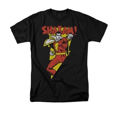 SHAZAM IN BOLT DC COMICS Licensed Adult Men's Graphic Tee Shirt SM-6XL - Image 1 of 2