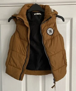 H&M Boys Light Brown Gilet Body warmer Puffer 4-6 Years Old Autumn Winter - Picture 1 of 21