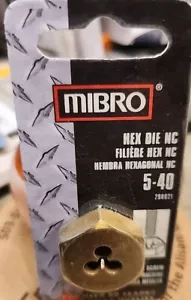 Mibro Hex Die NC 5-40 NEW - Picture 1 of 1