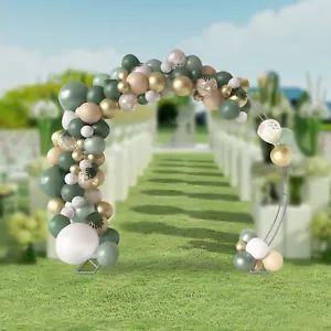 Rund Metall Hochzeitsbogen Ballonbogen Hochzeit Backdrop Stand Hintergrund Dekor - Bild 1 von 14