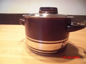 Silit Kochtopf mit Deckel, braune Griffe, Innendurchm. 16 cm, Höhe 11,5 cm - Bild 1 von 8