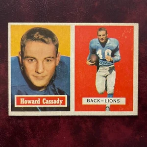 1957 Topps Set HOPALONG CASSADY ROOKIE #80 DETROIT LIONS - NR-MINT *HIGH GRADE* - Bild 1 von 2