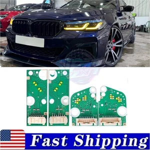 CSL Yellow Angel Eye DRL LED boards For BMW F90 G30 LCI M5 5 SERIES 2021-2023 - Picture 1 of 7