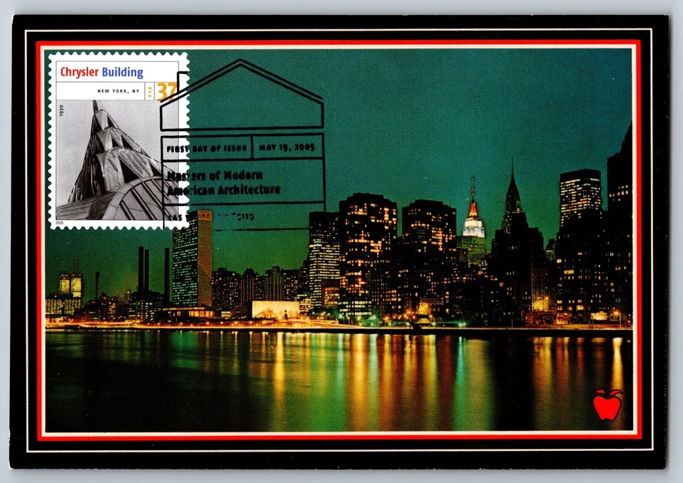 #3910b American Architecture Chrysler Building FDC Maxi Card w/Pictorial Cancel - Image 1 of 2