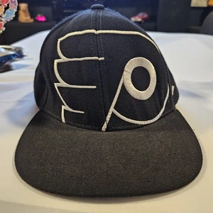 VINTAGE ZYPHER NHL HAT PHILADELPHIA FLYERS 1993 BLACK AUTHENTIC CAP - Picture 1 of 10