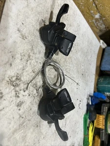 Pair Of Shimano Deore XT SL-M740 3 x 8 Speed Trigger Shifters Retro MTB 1997 - Picture 1 of 9