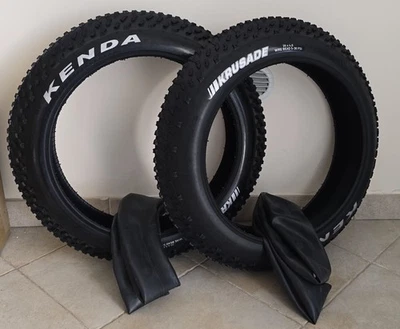 🇮🇹2) Kit GOMMA COPERTONE + Camera  Kenda Krusade 20 x 4.00 per fat bike E-bike - Image 1 of 3