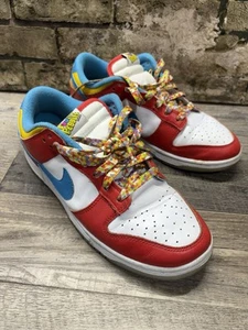 Nike Dunk Low Fruity Pebbles Jungen Größe 8Y Weiß Rot Sportschuhe Turnschuhe - Bild 1 von 7