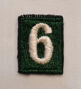 Pfadfindertruppe Nummer 6 Aufnäher bestickt grün & weiß - Bild 1 von 4