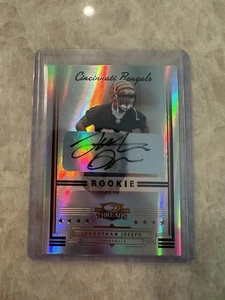 2006 Donruss Threads JOHNATHAN JOSEPH Autographed Rookie Card #205 /100 Bengals - Picture 1 of 5