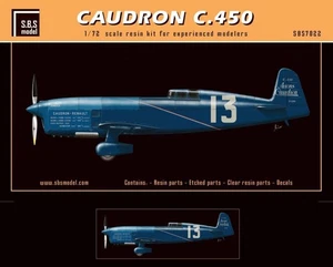 S.B.S Model 1/72 Scale Caudron C.450- Resin kit #7022 - Picture 1 of 6