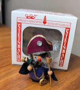 Adorno de Navidad Cascanueces Pirata Steinbach De Colección 109 en Caja Original - Imagen 1 de 5