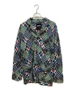 NEIGHBORHOOD Check flannel tailored jacket Size: XL Green x Men navy - Picture 1 of 9