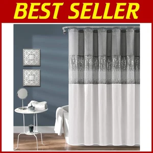 Modern Glam Bathroom Decor, 72x72 Shower Curtain - Picture 1 of 10