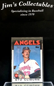 1986 Topps - Stew Cliburn #179 (RC) California Angels MLB Baseball Card - Picture 1 of 2