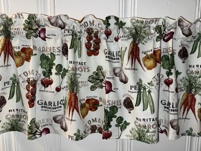 Cenefa ventana vegetal panel cortina cocina ventana tratamiento cortinas RV Foto 1 de 3