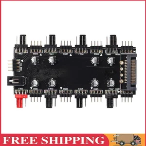 1 bis 8 Mehrwege-Splitter RGB-PWM-HUB 12 V/4-polig für Lüfter-Motherboard (SATA) - Afbeelding 1 van 12