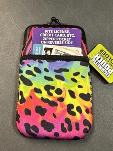 Bolsa de cigarrillo colorida de neopreno de leopardo con estampado de animales con cierre a presión - Imagen 1 de 2