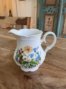 Mitterteich Bavaria Milchkännchen Weiß mit Blumendekor - Bild 1 von 6