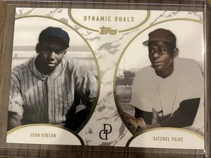 2025 Topps Dynamic Duals Josh Gibson / Satchel Paige SHORT PRINT SP-4 - Picture 1 of 2