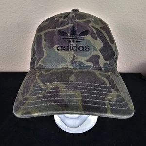 Adidas Originals Hat Mens One Size Green Camo Camouflage Strap Back Cap - Picture 1 of 20