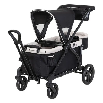 Baby Trend Expedition 2-in-1 Stroller Wagon PLUS w/Canopy & Basket, Modern Khaki - Image 1 of 4