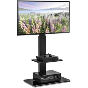 FITUEYES TV Ständer mit Halterung für 32 bis 65 Zoll Fernseher höhenverstellbar schwenkbar TV - Bild 1 von 8