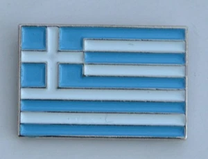 Greek Flag Greece Quality Enamel Lapel Pin Badge - Picture 1 of 3