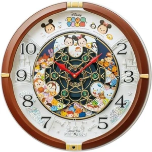 Sanrio Clock Wall Clock Karakuri Clock Character Disney Tsum Tsum Analog FW588B - Picture 1 of 5
