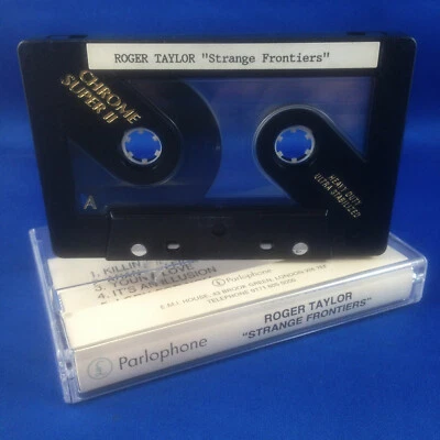 ROGER TAYLOR (QUEEN): Strange Frontier (ULTRA RARE IN HOUSE 1996 PROMO CASSETTE) - Image 1 of 4