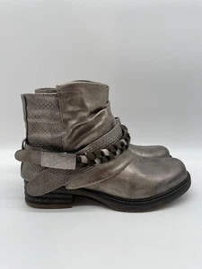 Cmlaufsteg Damen Motorradstiefel Silber EUR 39 - Picture 1 of 3