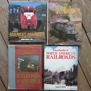 Vintage Train Railroad Book Bundle Lot of 4 ~ American History Book Lot - Picture 1 of 24