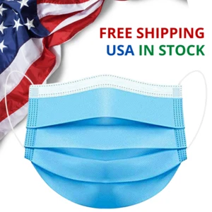 Máscara facial desechable de 3 capas filtro de polvo azul seguridad 50/100/150/200/250+ - Imagen 1 de 6