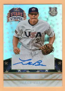 2015 Stars & Stripes PLATINUM STARS Luken Baker #/5 SP RC AUTO - CARDINALS - Picture 1 of 2