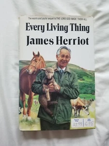 STAMPED Every Living Thing James Herriot Hardcover First Edition w Dust Jacket - Picture 1 of 7