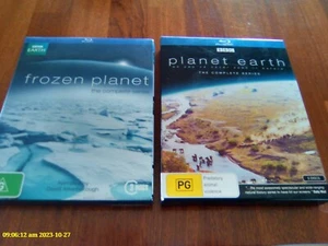 FROZEN PLANET + PLANET EARTH Blu ray - REG B - Imagen 1 de 10