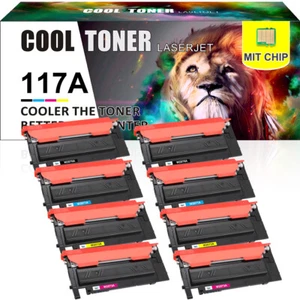 8x Toner W2070A / 117A Compatible For HP Colour Laser 150a 150nw 179fnw 178nw - Picture 1 of 11
