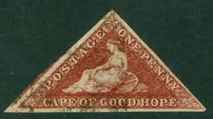 SG 18b Capo di Buona Speranza 1863-64. 1d rosso carminio profondo. Usato molto bene. Completo... - Foto 1 di 1