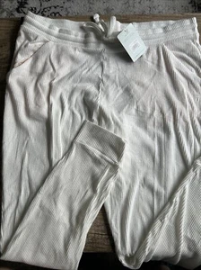 Tommy John Loungewear Damen angeraut gerippt Lounge Jogginghose Größe L neu mit Etikett $ 82 - Bild 1 von 7