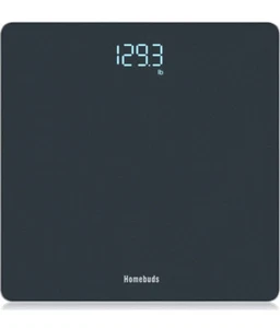 Homebuds Digital Bathroom Scales Body Weighing Crystal Clear LED and Step-On - Picture 1 of 3