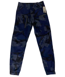 Pantalón de mezclilla G-Star azul camuflaje crudo cargo powel tappered puños para hombre 29X32 nuevo con etiquetas - Imagen 1 de 12