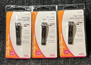 Lot Of 3 Sally Hansen Beauty Tools Nail Clip with Catcher E7035 - Picture 1 of 6