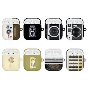 CASE FOR AIRPODS 1 2 3 PRO COVER HARD SHELL RETRO PHOTO CAMERA - Picture 1 of 26