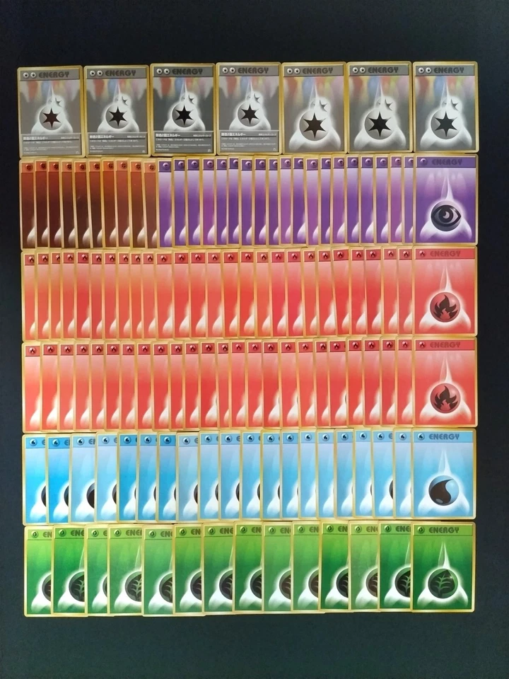 Japanese Basic Energy Base Set Pokemon Card Old Back 123set LP-MP-HP vol.86 - Image 1 of 1