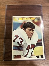 John Hannah New England Patriots 1980 Topps Jumbo 5"x7" Football Card #23