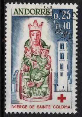 French Andorra 1964 Red Cross Fund SG F192 Cat £35 F/Used - Image 1 of 2