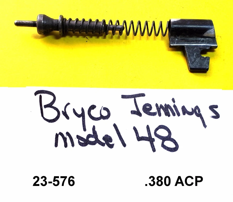 Bryco Jennings FACTORY 48 FIRING PIN BLACK RETAINER SPRING 32 + 280 ACP  23-576A - Image 1 of 1