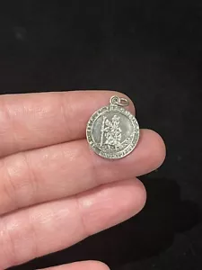 Vintage Georg Jensen Silber St. Christophorus Anhänger Charm-Vertraue deine Sicherheit. - Bild 1 von 6
